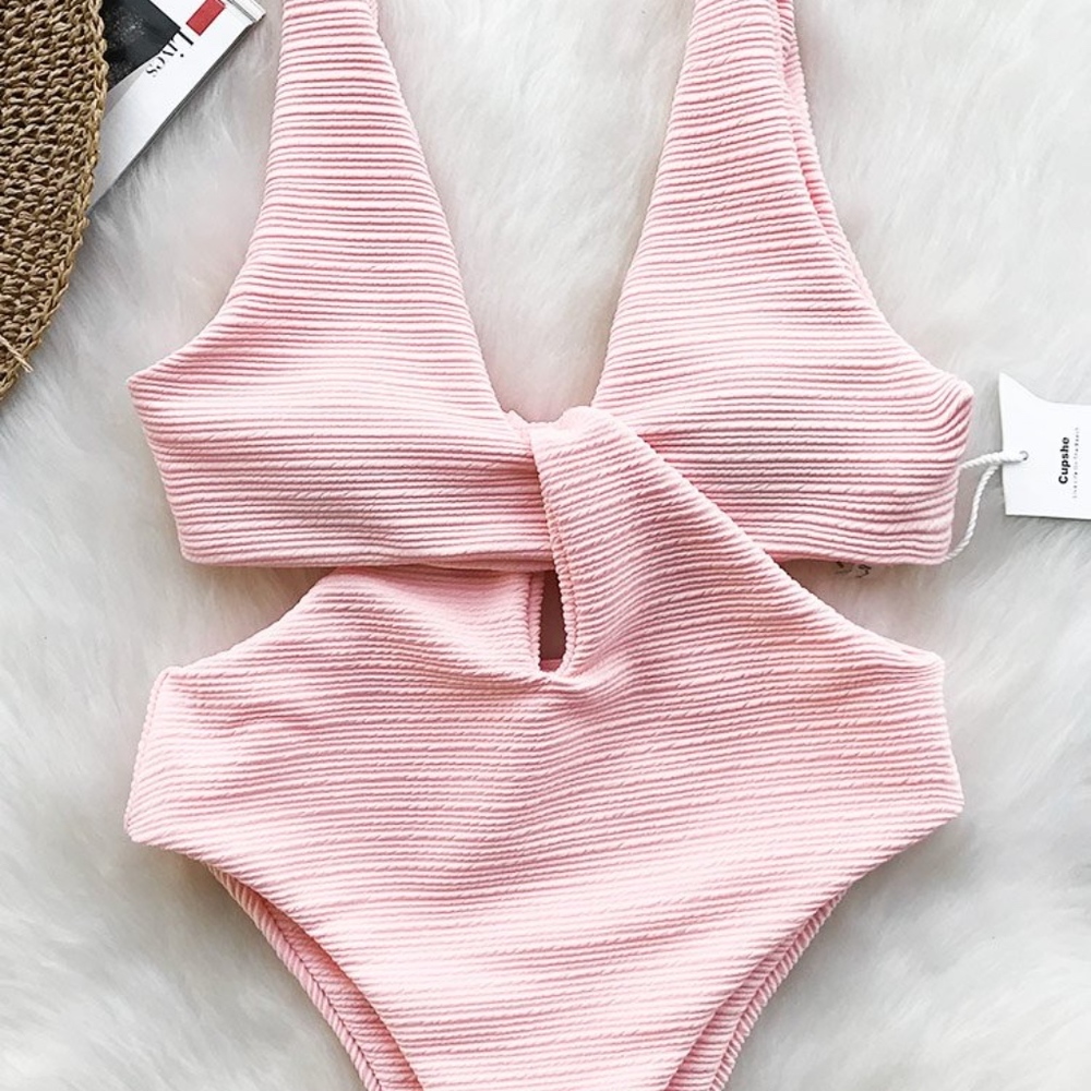 NWT Cupshe Shine for U One-Piece Swimsuit Size L